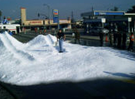 Man Standing On a Snow-covered Area